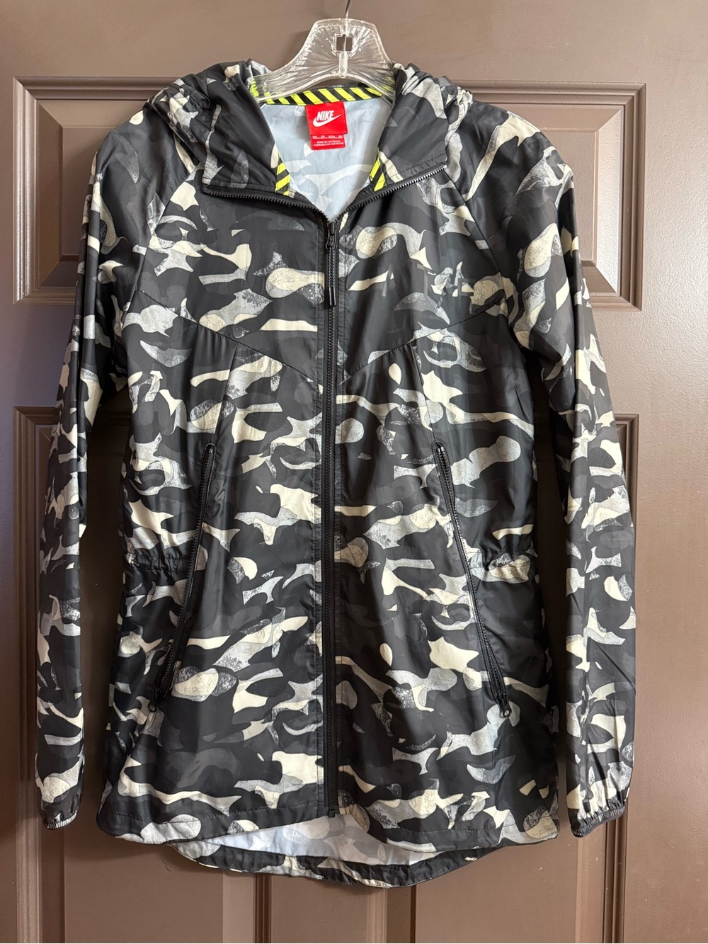 Nike Black & Neon Yellow Camo Jacket